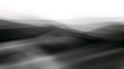 Monochrome Abstract Blurry Foggy Gradient Dark Misty Shadow Texture Background.