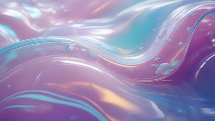 Flowing Wave in Pastel Hues with Sparkling Details and Ethereal Patterns - dreamy backdrop