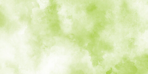 Green watercolor background with marbled grunge texture and color splash design,  White and green watercolor grunge texture background,Set of abstract green watercolor water splash on a white texture.