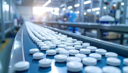Pharmaceutical Pill Production Line.