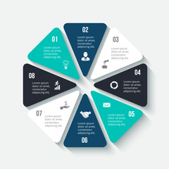 Business Infographic Set — Success Finance and Data Visualization Concepts
