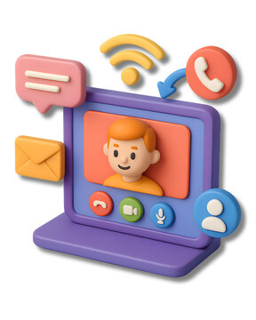 3d icon ilustrator computing pack