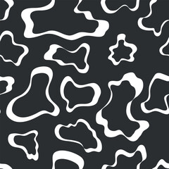 Seamless abstract doodle monochrome pattern. Print for textile, wallpaper, covers, surface. Vintage template for fashion prints.