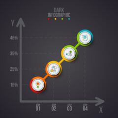Business Infographic Set &mdash; Success Finance and Data Visualization Concepts