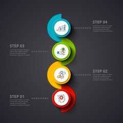 Business Infographic Set — Success Finance and Data Visualization Concepts