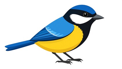 Blue Tit Bird Portrait.