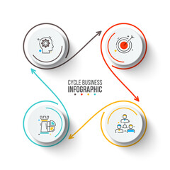 Business Infographic Set — Success Finance and Data Visualization Concepts