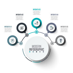 Business Infographic Set — Success Finance and Data Visualization Concepts