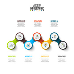 Business Infographic Set — Success Finance and Data Visualization Concepts