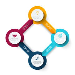 Business Infographic Set — Success Finance and Data Visualization Concepts