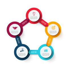 Business Infographic Set — Success Finance and Data Visualization Concepts