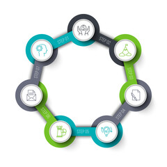 Business Infographic Set — Success Finance and Data Visualization Concepts