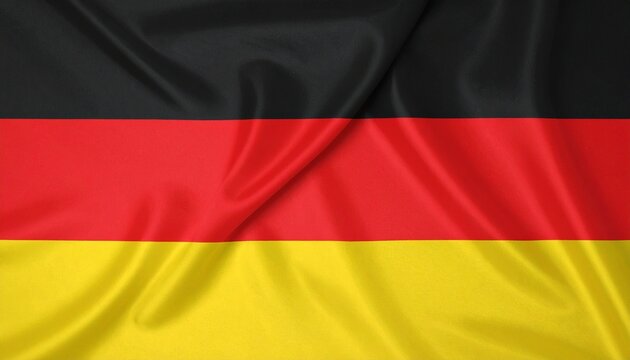 Germany national flag with horizontal black, red, and gold stripes. - Powered by Adobe