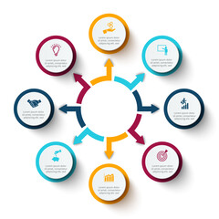 Business Infographic Set — Success Finance and Data Visualization Concepts