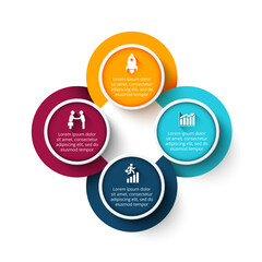 Business Infographic Set — Success Finance and Data Visualization Concepts