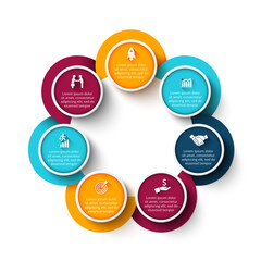 Business Infographic Set — Success Finance and Data Visualization Concepts