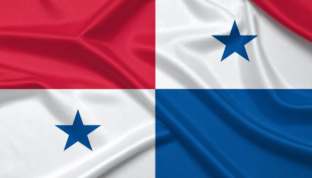 Panama national flag with four quarters: white with blue star (top left), red (top right), blue (bottom left), white with red star (bottom right).