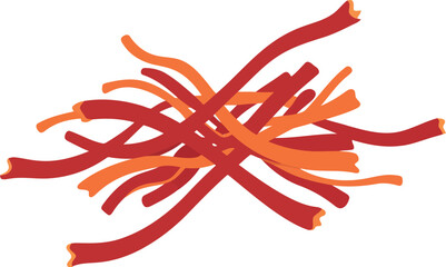 Vibrant saffron threads rich flavor spice for culinary excellence vector