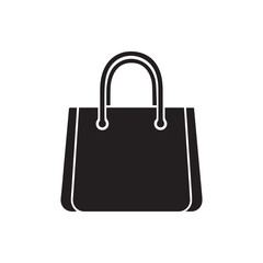 Black Shopping Bag Icon