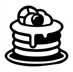 chocolate cake with cherries