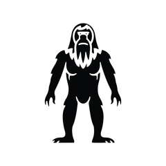 Black Lion Head Vector Illustration