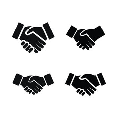 Obraz premium Partnership Handshake Vector Art Collection 