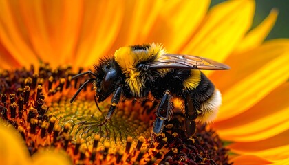 Bumblebee on Sunflower.