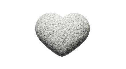 Obraz premium A stylized stone heart is featured, rendered with a gritty texture against a stark black background.