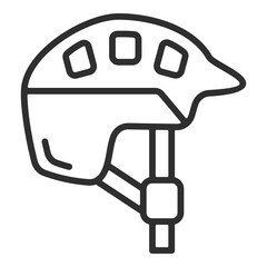 Helmet Icon Single Vector Collection 