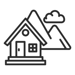 Shelter Icon Single Vector Collection 