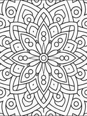 Bold Easy Mandala Coloring Pages 