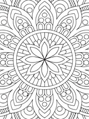 Bold Easy Mandala Coloring Pages 