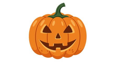 Jack o lantern pumpkin for halloween celebration autumn holiday decor spooky fun festive seasonal decor isolated on white background