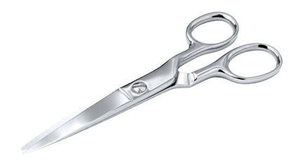 scissors isolated on transparent white background