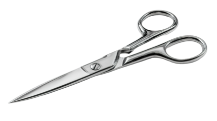 scissors isolated on transparent white background
