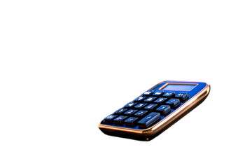 Sleek calculator with a modern design for finances and accounting needs, add this polished touch to your business presentations and financial reports today