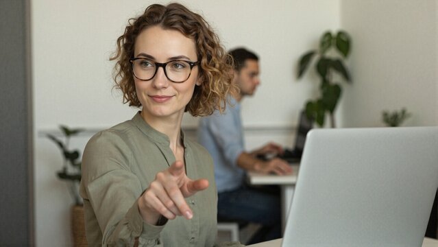 Smiling Consultant Explaining Plan During Office Meeting