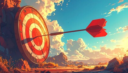 Target Focus Achievement Success.