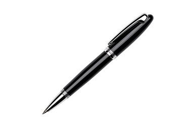 Elegant black pen conveys professionalism, ideal for signing documents, writing notes, or adding a touch of class to any desk, symbolizing success