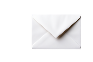 Elegant white envelope for a professional invitation or announcement, perfect for your next project, modern and clean, convey a sense of sophistication