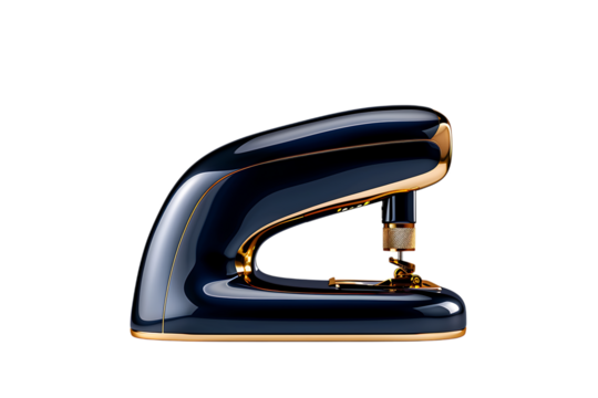 Elegant navy and gold stapler adds a touch of luxury to your desk, perfect for sophisticated offices and creative workspaces, promoting organization and style