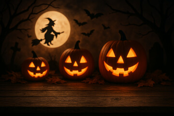 Obraz premium Moonlit Halloween Path to a Spooky Castle.