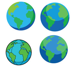 logo and icon set line art design 