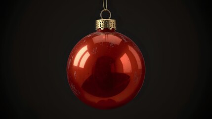 red christmas ball