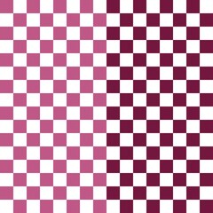 Pink checkerboard pattern background. Seamless chessboard design with soft gradient pink tones, perfect for modern decoration and digital art. Checkered background pattern.