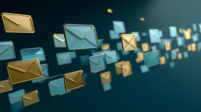 Simple Mail Transfer Protocol (SMTP) Network Communication Concept Illustration