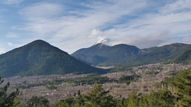 snowy mountain time lapse timelapse fethiye nif mountain willage anatolia turkey