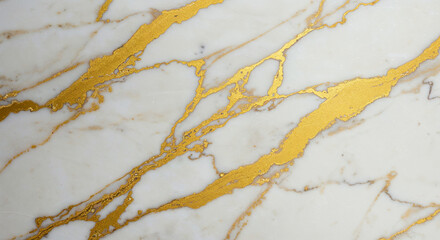 White Marble Surface With Gold Veins Abstract Pattern texture background