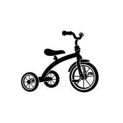 Fototapeta premium Kids Tricycle Bicycle Toy Three Wheel Cycle Illustration Vector Design