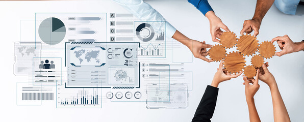 A comprehensive business intelligence dashboard for data analysis. The interface displays global metrics, team performance charts, and financial reports for strategic planning. Fermion